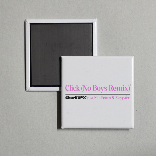 Charli xcx - Click (feat. Kim Petras and Slayyyter) [No Boys Remix] Album Cover Fridge Magnet