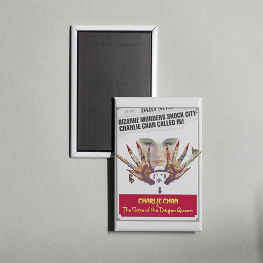 Charlie Chan and the Curse of the Dragon Queen Mini Movie Fridge Magnet