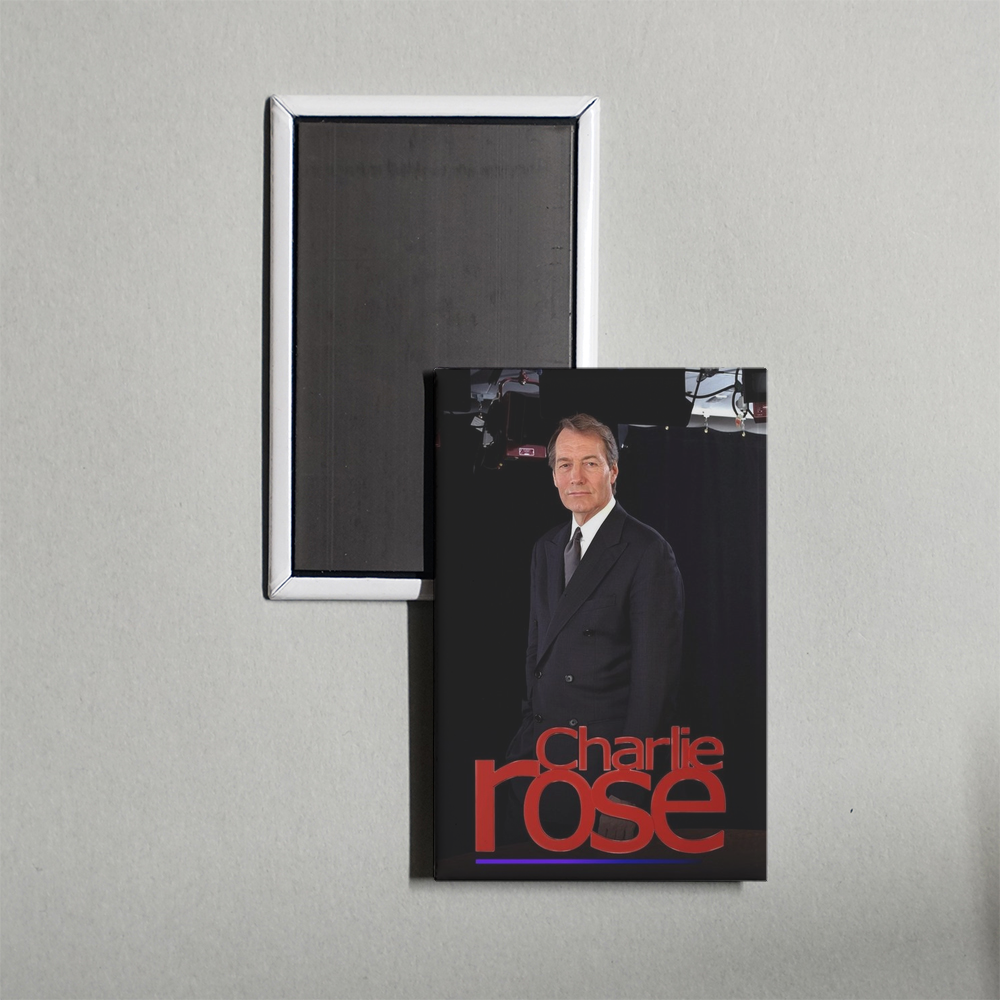 Charlie Rose TV Show Fridge Magnet