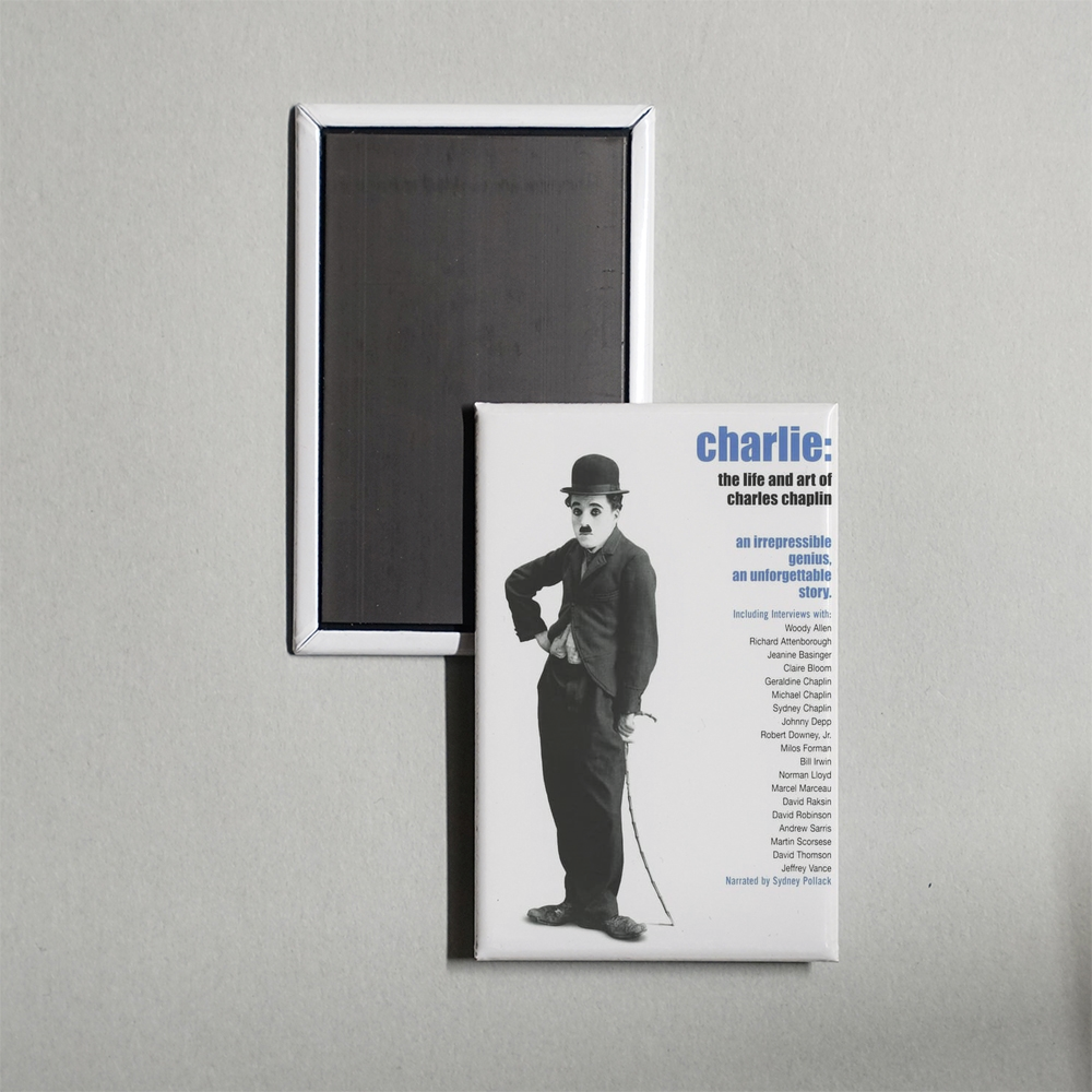 Charlie The Life and Art of Charles Chaplin Mini Movie Fridge Magnet