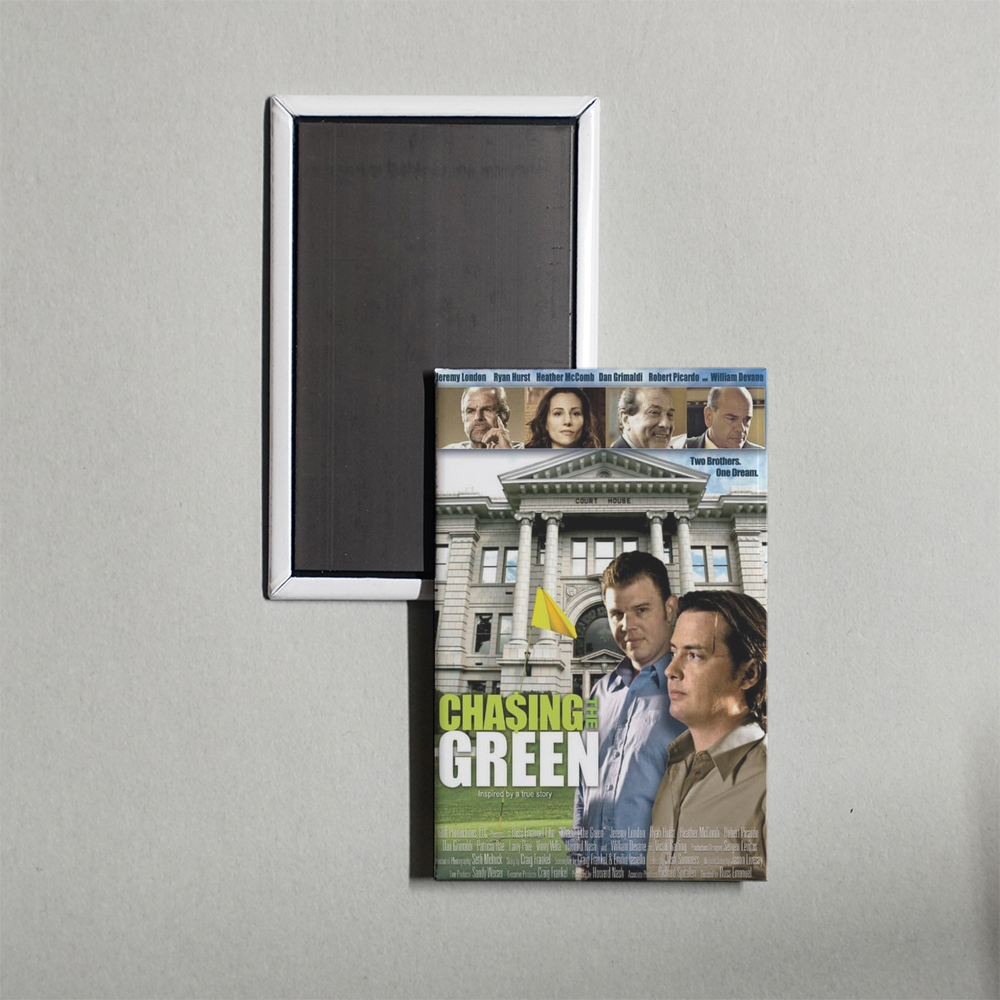 Chasing the Green Mini Movie Fridge Magnet