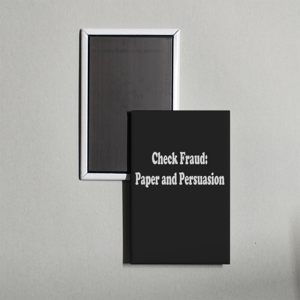 Check Fraud Paper and Persuasion Mini Movie Fridge Magnet