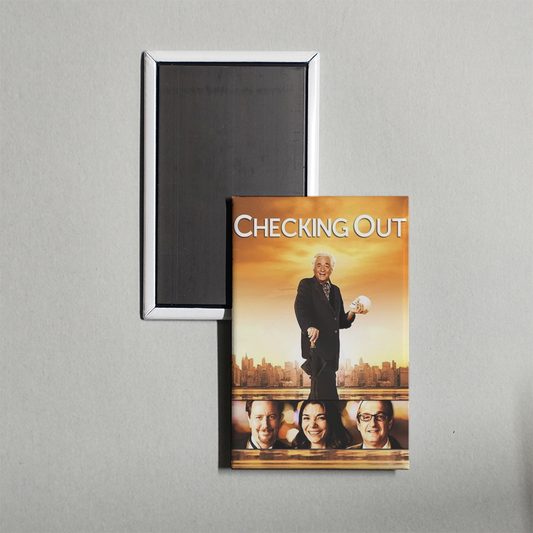 Checking Out Mini Movie Fridge Magnet