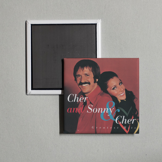 Cher - Cher and Sonny & Cher Greatest Hits Album Cover Fridge Magnet