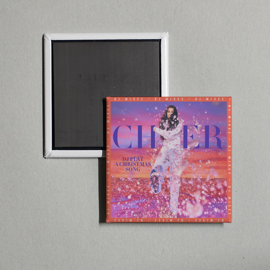 Cher - DJ Play A Christmas Song (DJ Mixes) Album Cover Fridge Magnet
