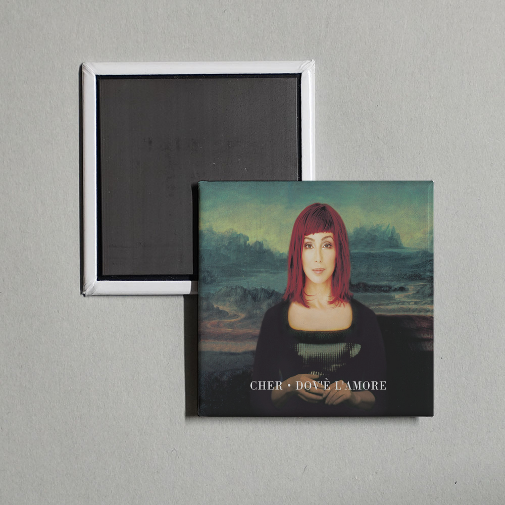 Cher - Dov'è l'amore (Remixes) Album Cover Fridge Magnet