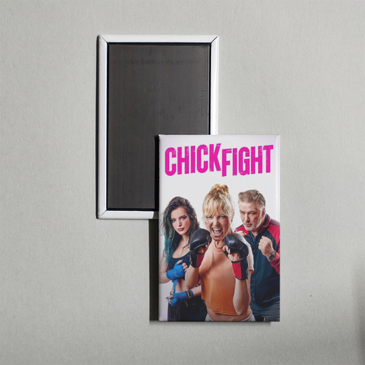 Chick Fight Mini Movie Fridge Magnet