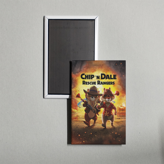 Chip 'n Dale Rescue Rangers Mini Movie Fridge Magnet