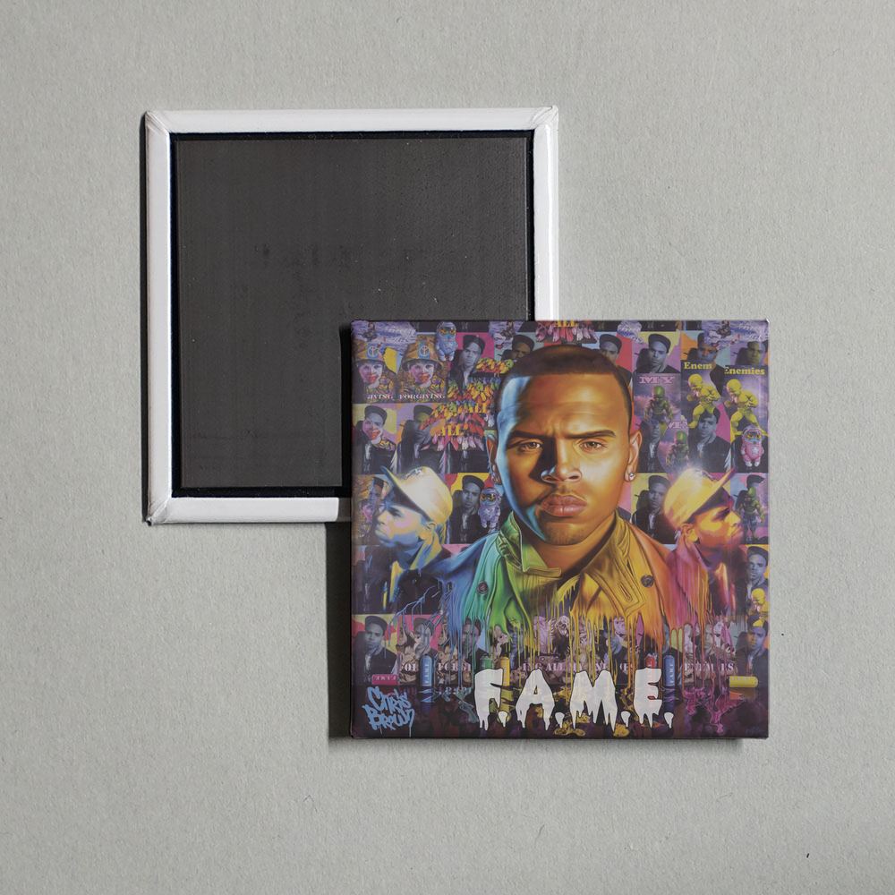 Chris Brown - F.A.M.E. (Expanded Edition) Album Cover Fridge Magnet