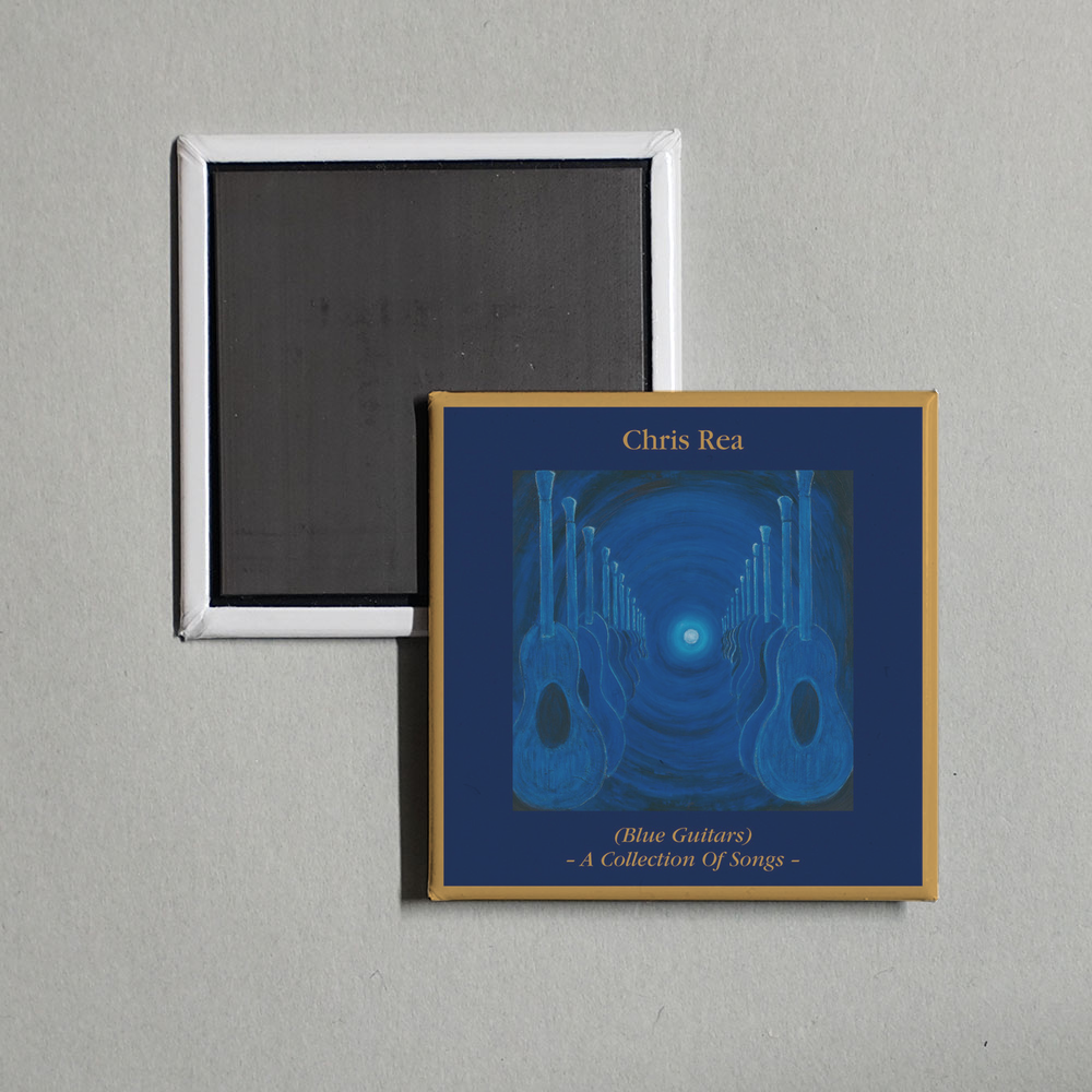 Chris Rea - Blue Guitars - A Collection of Songs Album Cover Fridge Magnet