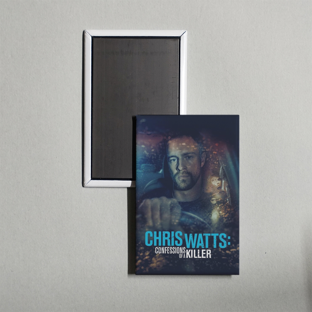 Chris Watts Confessions of a Killer Mini Movie Fridge Magnet
