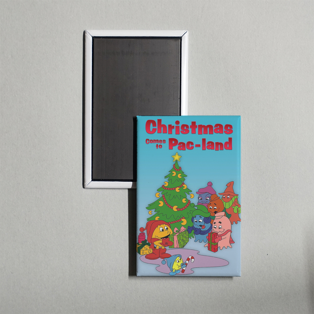 Christmas Comes to Pac-land Mini Movie Fridge Magnet