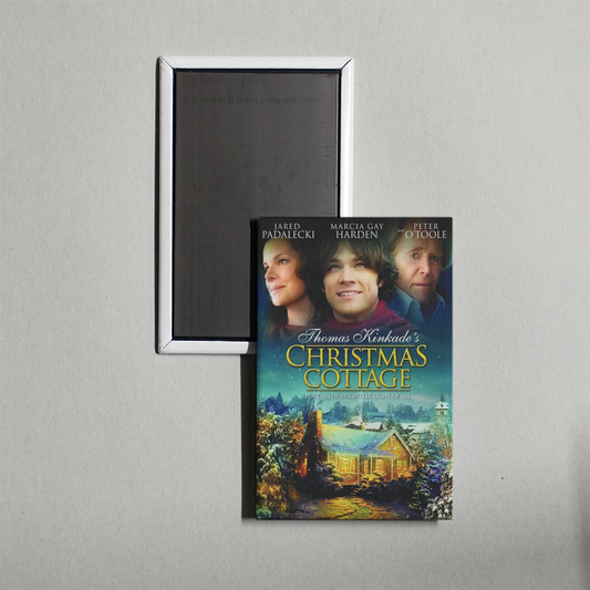 Christmas Cottage Mini Movie Fridge Magnet