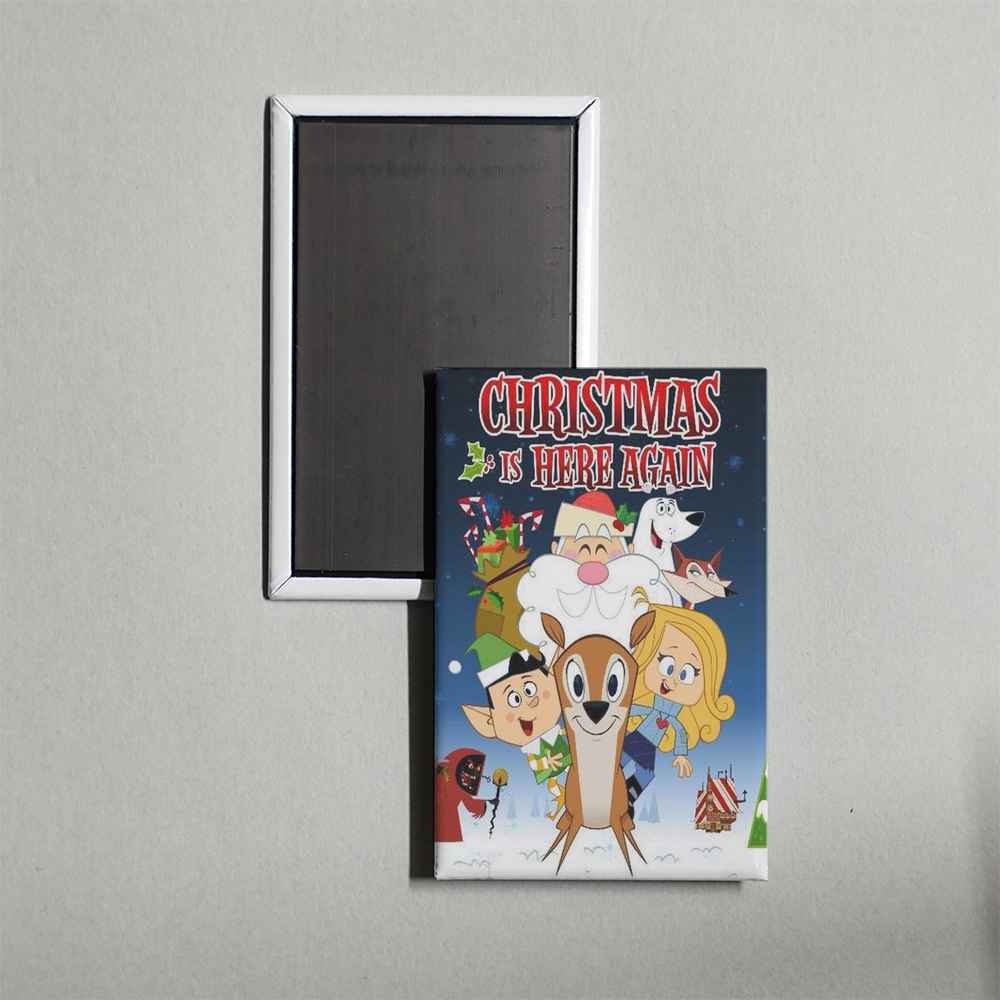 Christmas Is Here Again Mini Movie Fridge Magnet