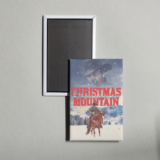 Christmas Mountain Mini Movie Fridge Magnet