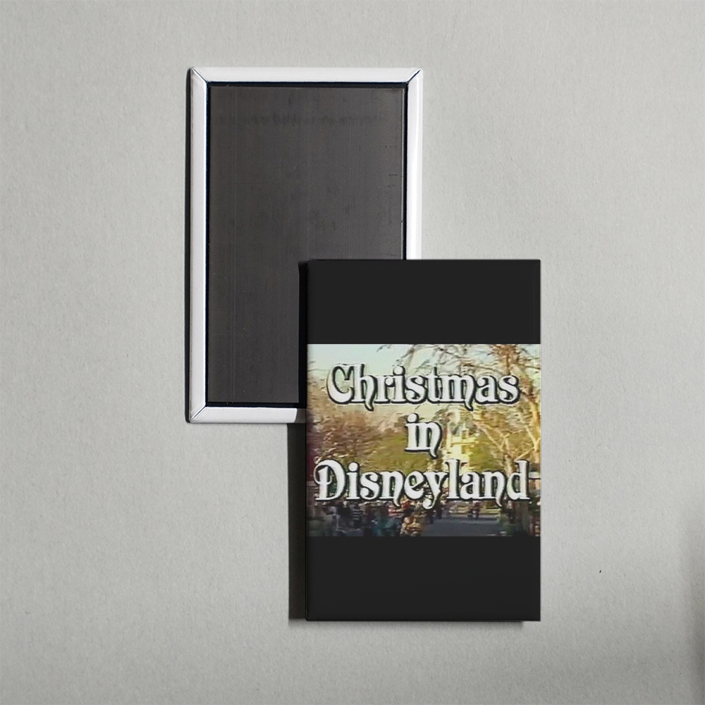 Christmas in Disneyland Mini Movie Fridge Magnet