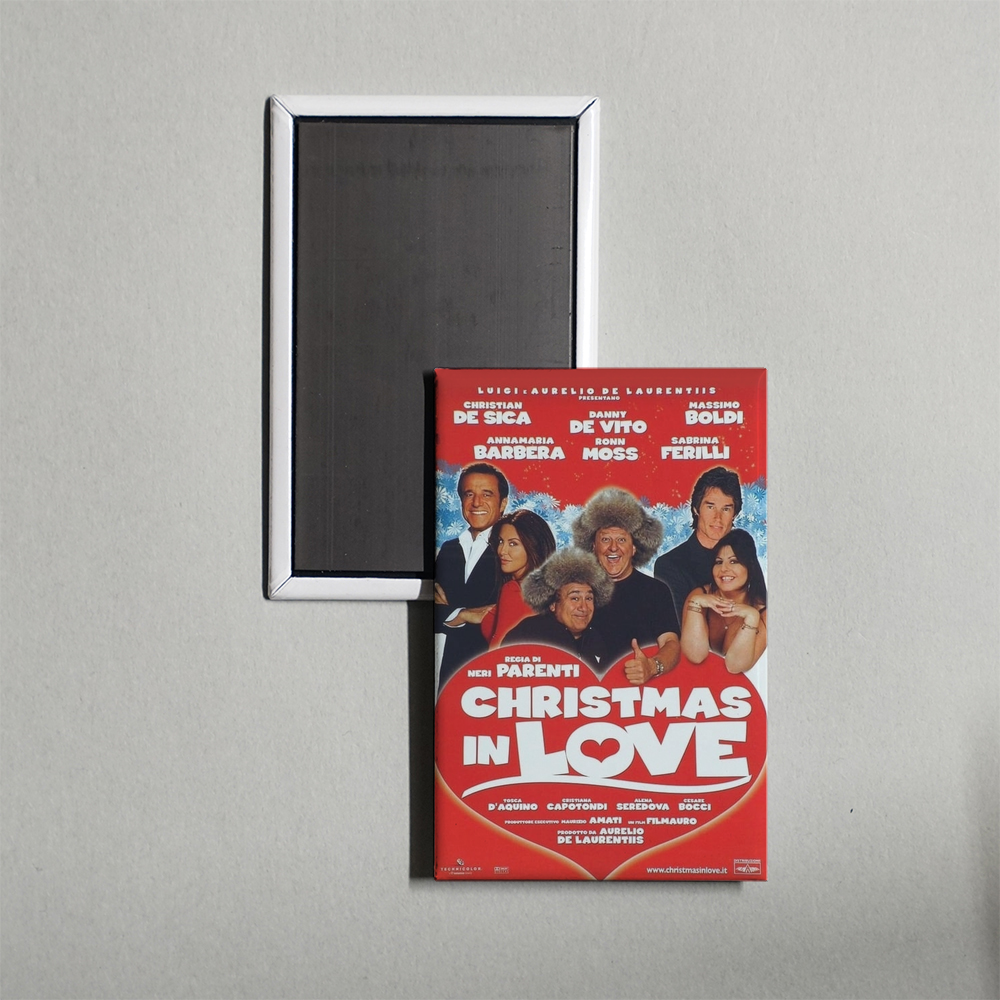 Christmas in Love Mini Movie Fridge Magnet