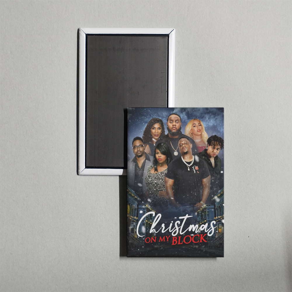 Christmas on My Block Mini Movie Fridge Magnet