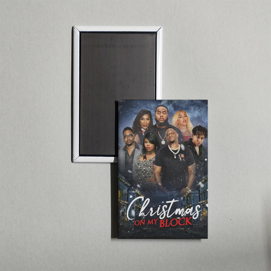 Christmas on My Block Mini Movie Fridge Magnet
