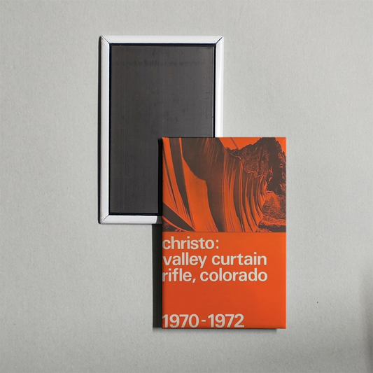 Christo's Valley Curtain Mini Movie Fridge Magnet