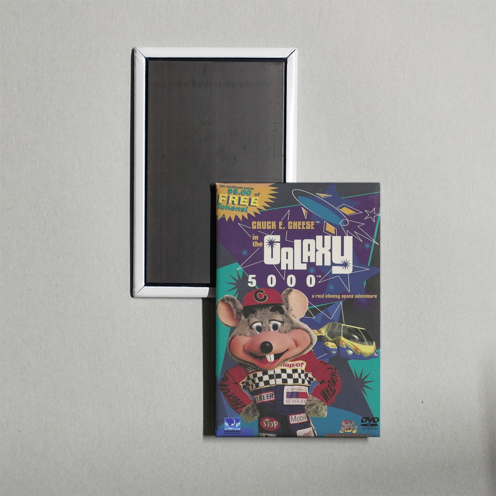 Chuck E. Cheese in the Galaxy 5000 Mini Movie Fridge Magnet