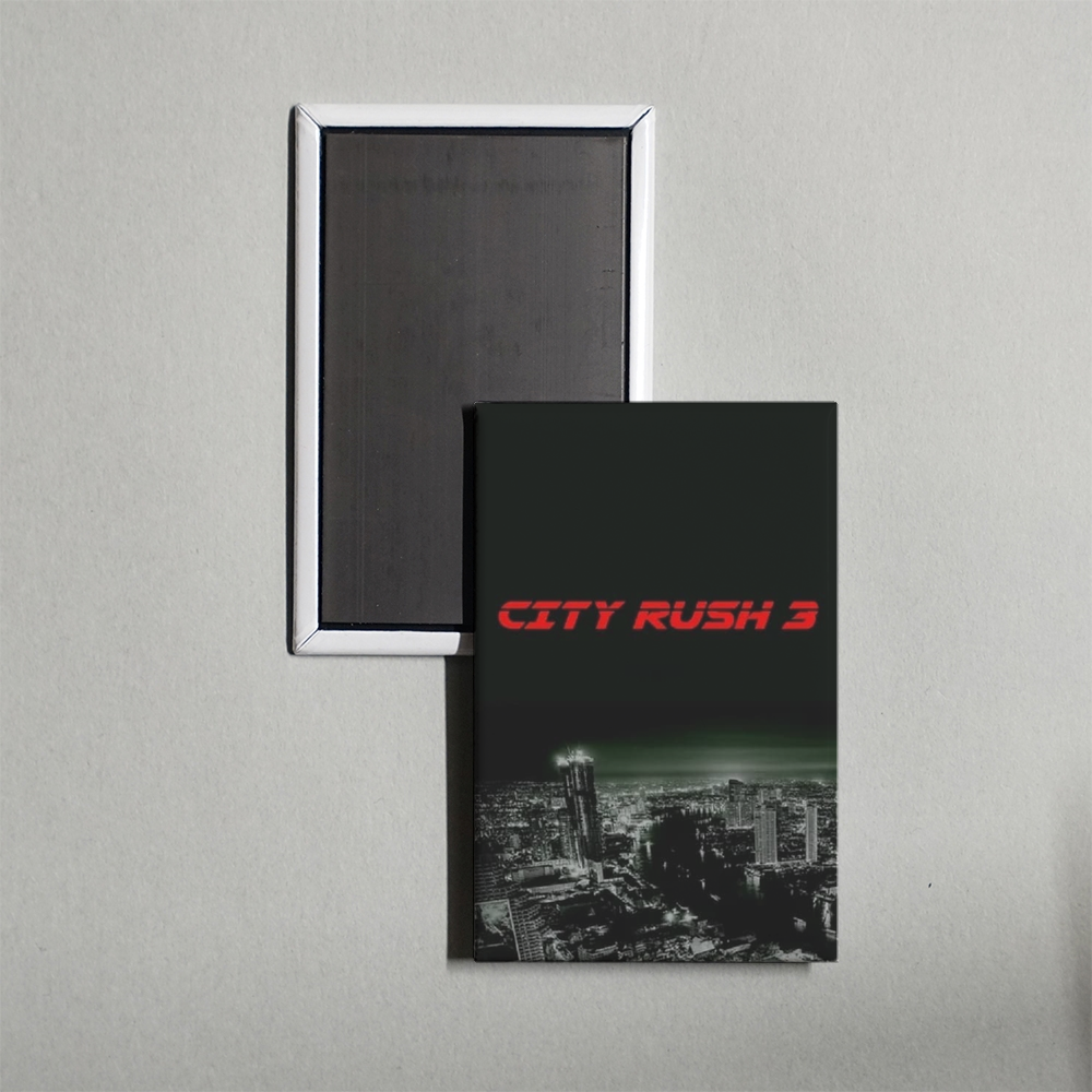 City Rush 3 Mini Movie Fridge Magnet