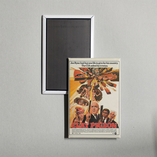Clay Pigeon Mini Movie Fridge Magnet