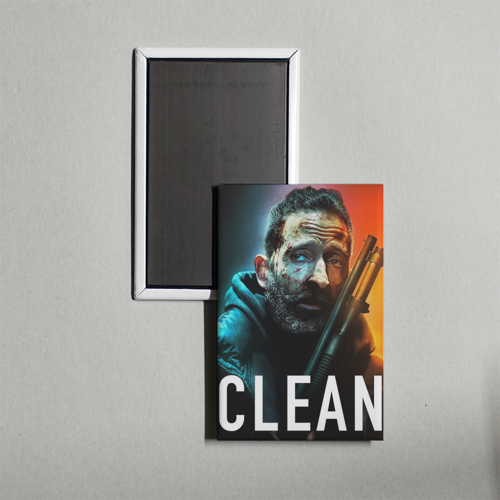 Clean Mini Movie Fridge Magnet