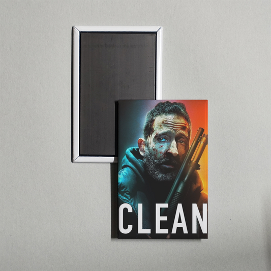 Clean Mini Movie Fridge Magnet