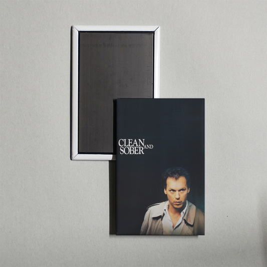 Clean and Sober Mini Movie Fridge Magnet