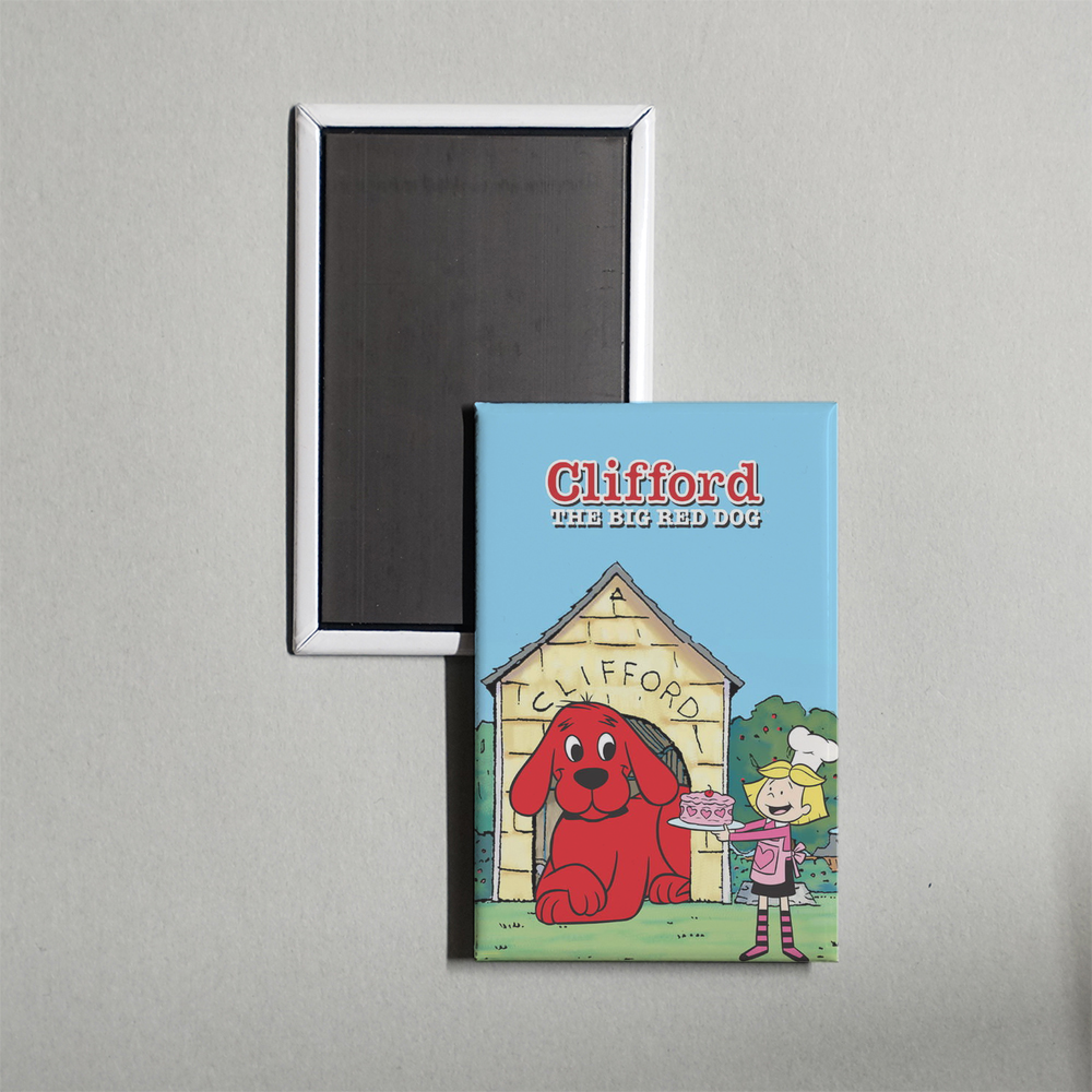 Clifford the Big Red Dog TV Show Fridge Magnet