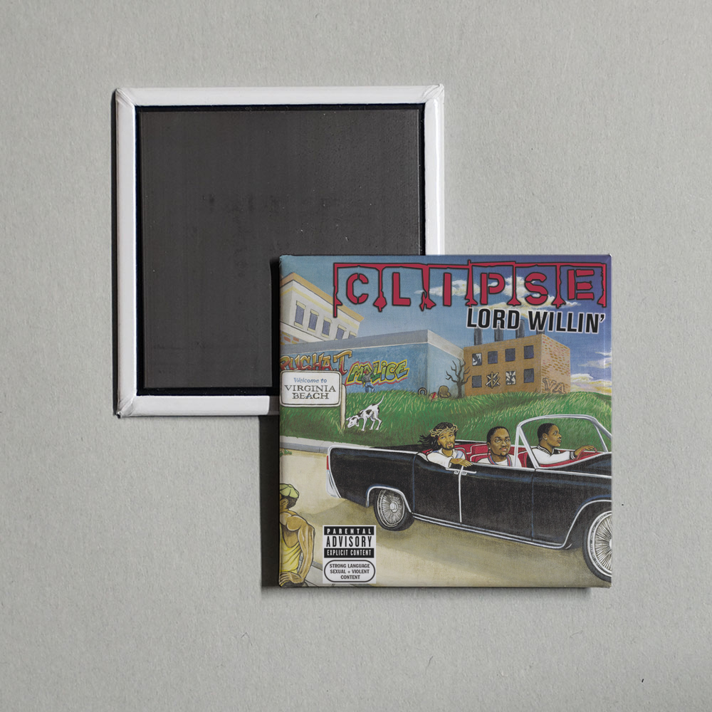 Clipse - Lord Willin' Album Cover Fridge Magnet