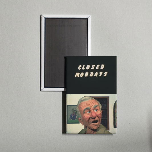 Closed Mondays Mini Movie Fridge Magnet