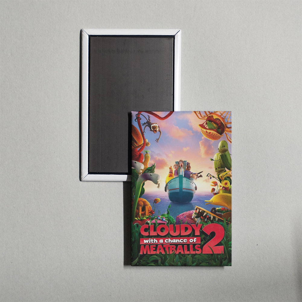Cloudy with a Chance of Meatballs 2 Mini Movie Fridge Magnet