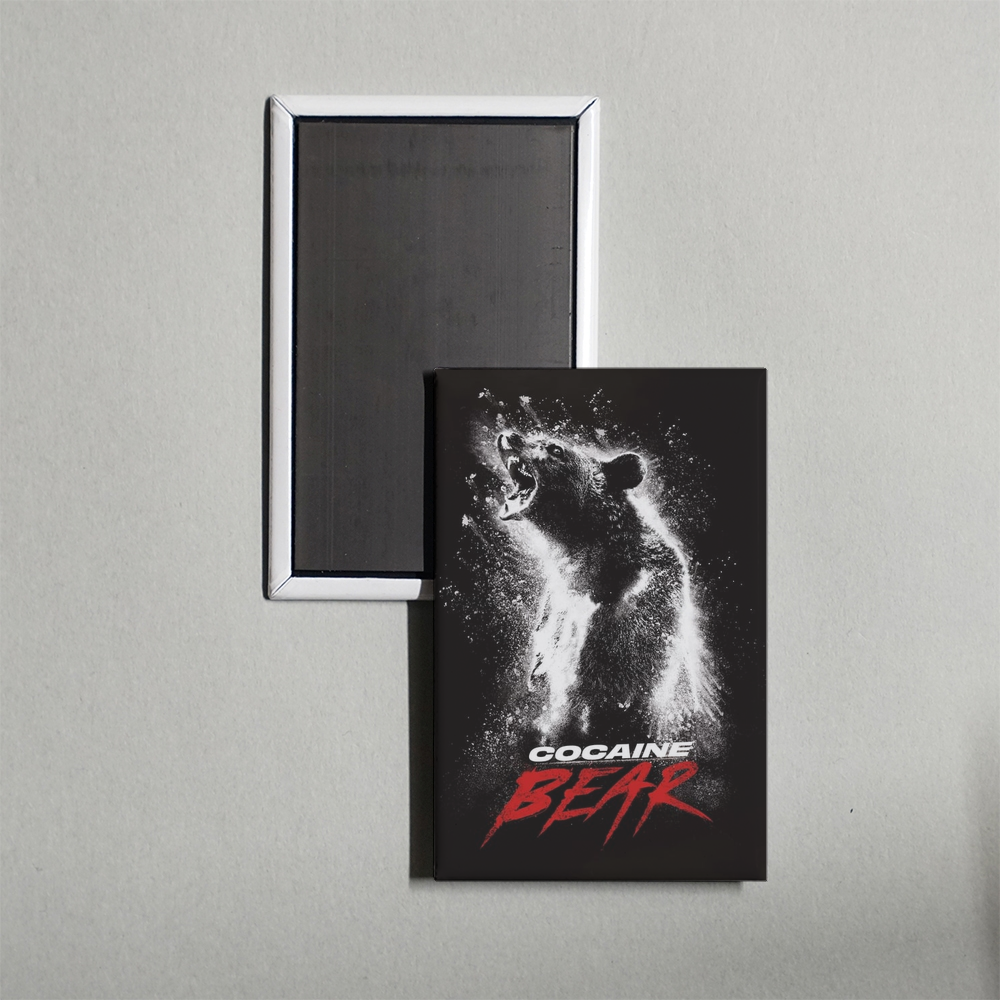 Cocaine Bear Mini Movie Fridge Magnet