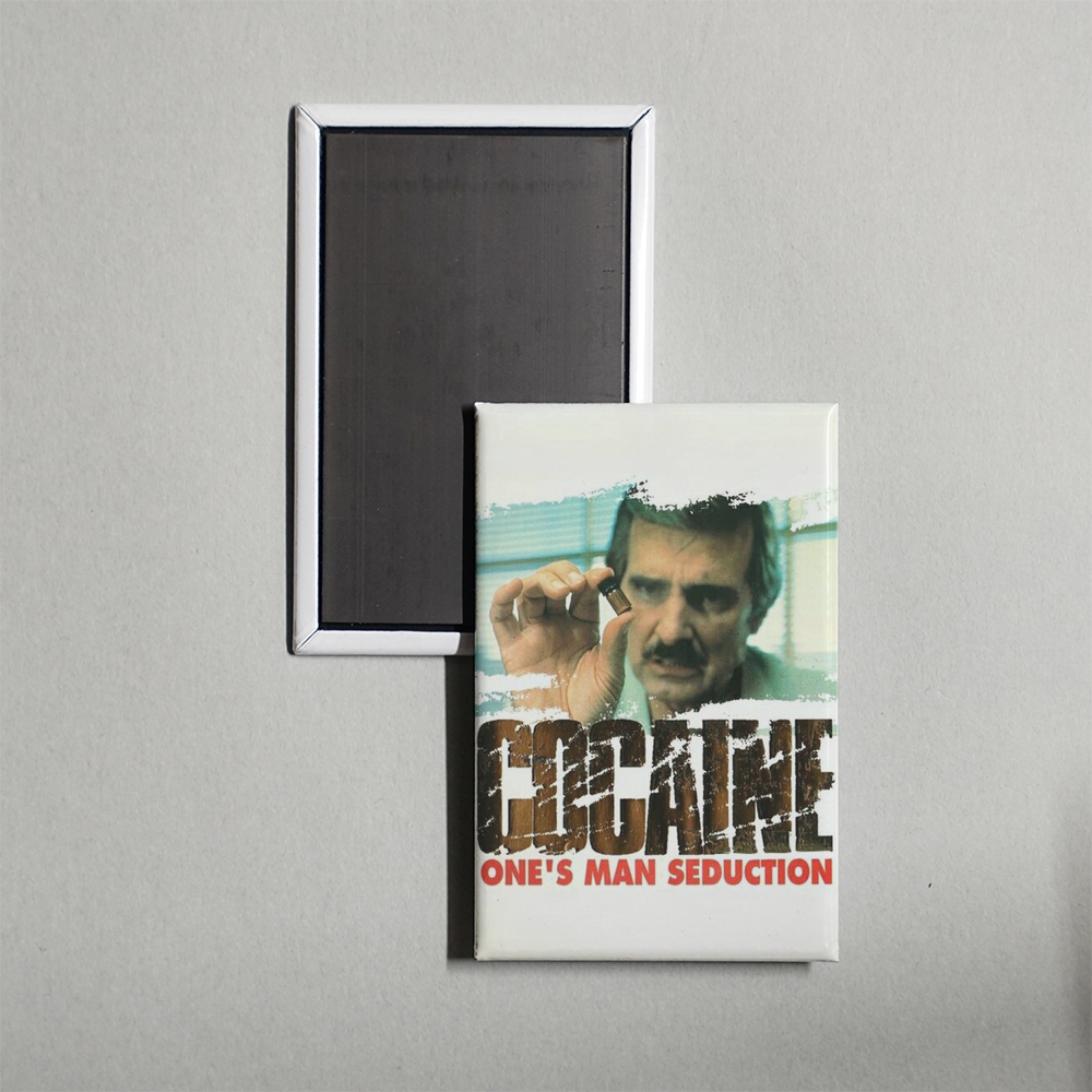 Cocaine One Man's Seduction Mini Movie Fridge Magnet