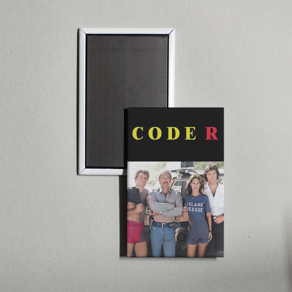 Code R TV Show Fridge Magnet