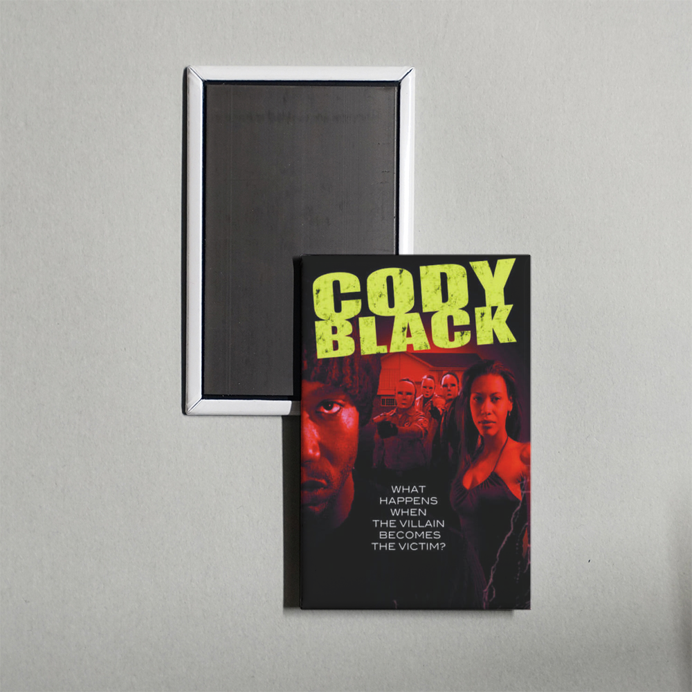 Cody Black Mini Movie Fridge Magnet