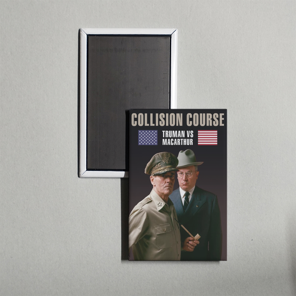 Collision Course Truman vs. MacArthur Mini Movie Fridge Magnet