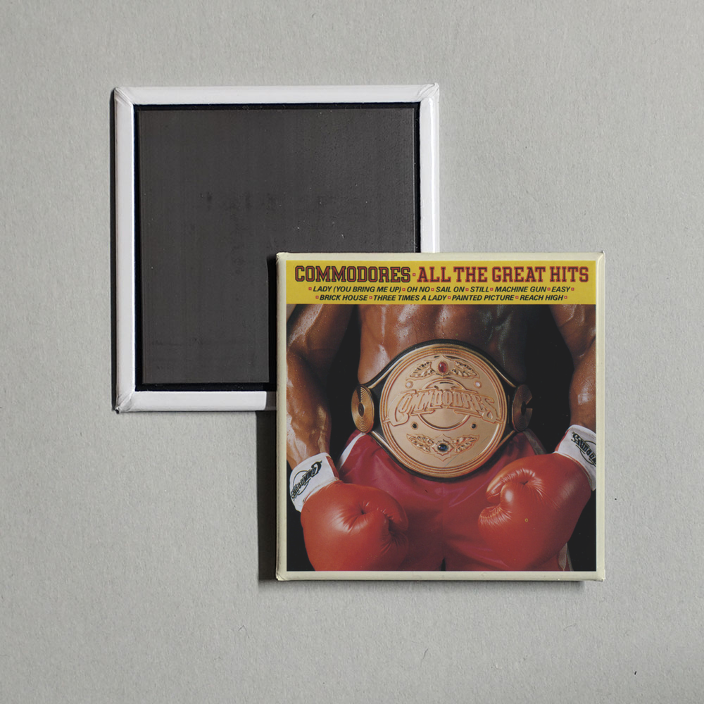 Commodores - All The Great Hits Album Cover Fridge Magnet