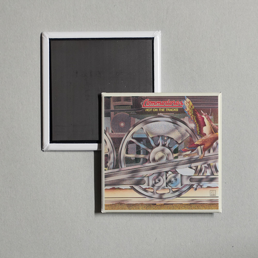 Commodores - Hot On The Tracks Album Cover Fridge Magnet