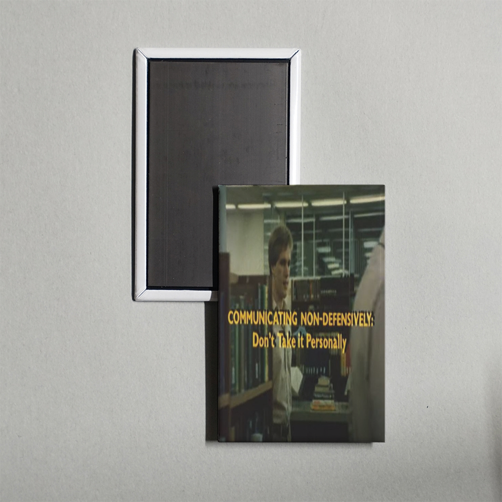 Communicating Non-Defensively Mini Movie Fridge Magnet