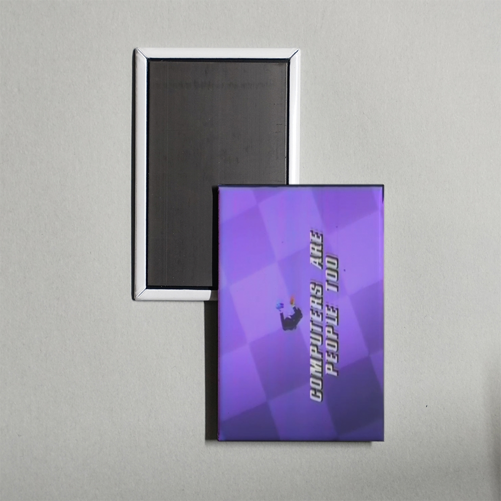 Computers Are People, Too! Mini Movie Fridge Magnet