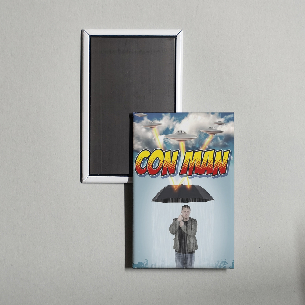 Con Man TV Show Fridge Magnet