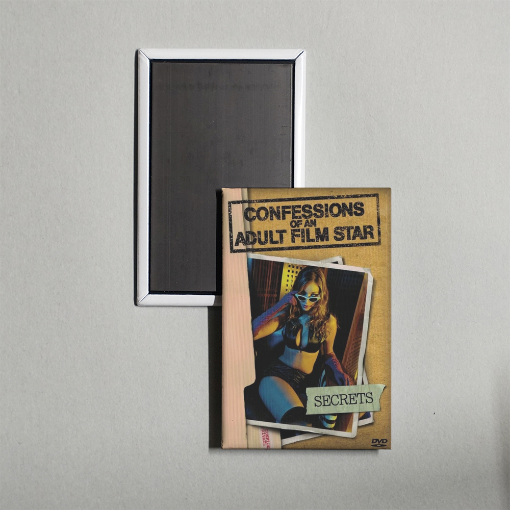 Confessions of an Adult Film Star Secrets Mini Movie Fridge Magnet