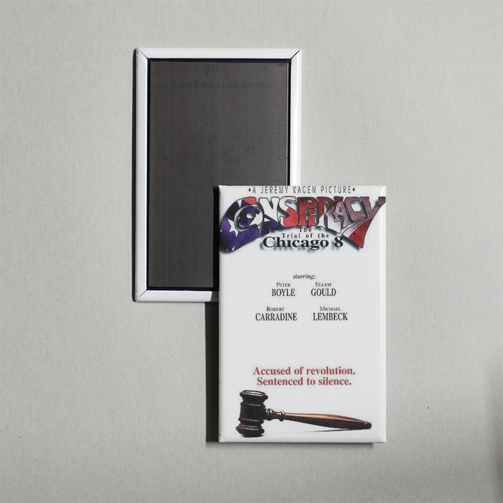 Conspiracy The Trial of the Chicago 8 Mini Movie Fridge Magnet