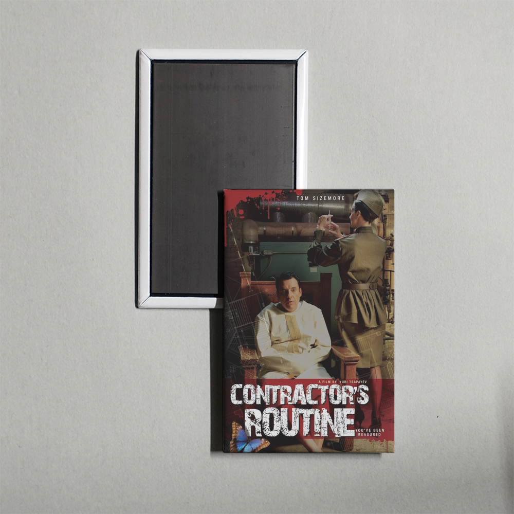 Contractor's Routine Mini Movie Fridge Magnet