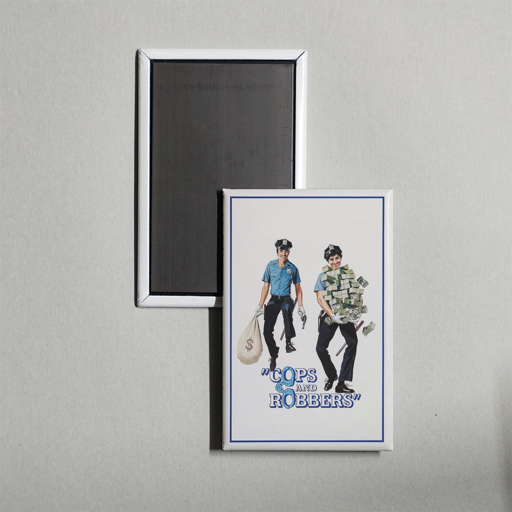 Cops and Robbers Mini Movie Fridge Magnet