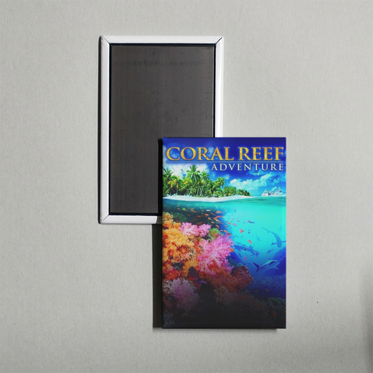 Coral Reef Adventure Mini Movie Fridge Magnet