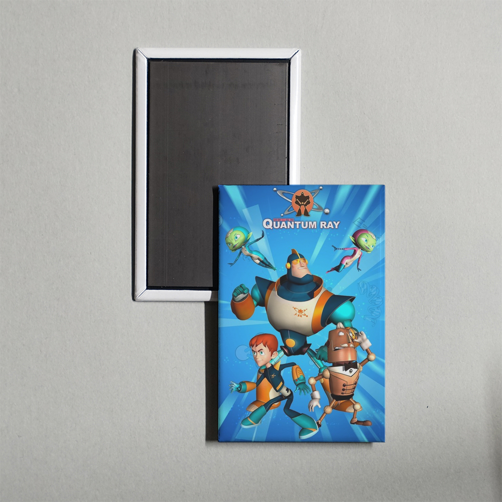 Cosmic Quantum Ray TV Show Fridge Magnet